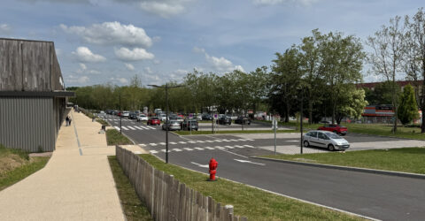 Vue du quartier Harfleur-République-Lapérouse au Creusot concerné par le projet de renouvellement urbain.